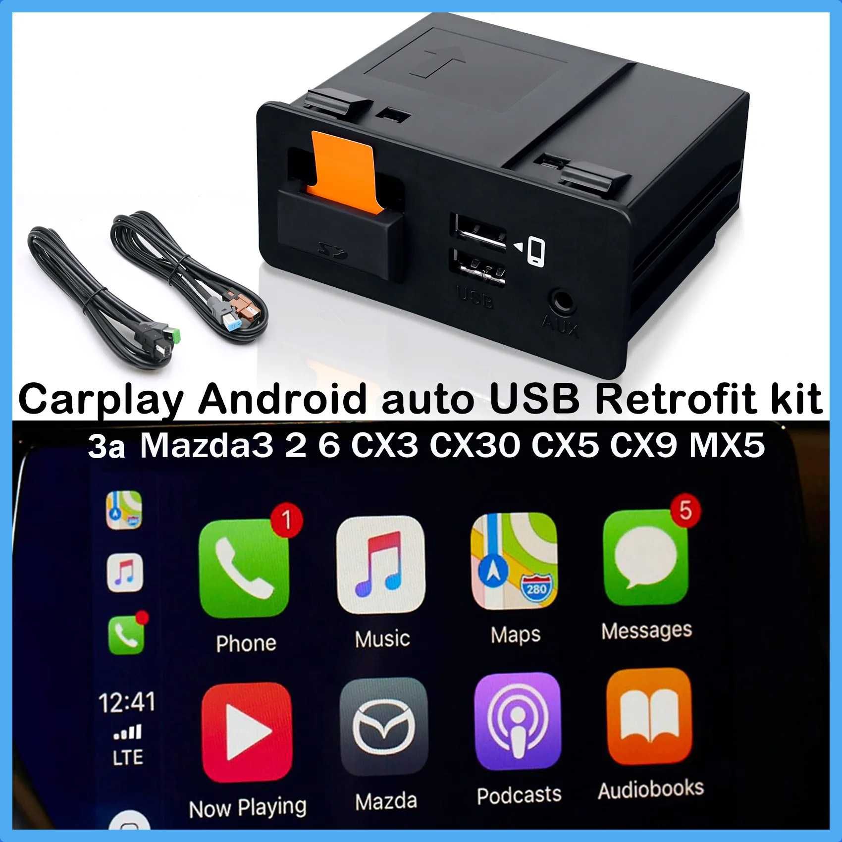 CarPlay Mazda 2/3/6 CX-3/5/9 Android Auto MZD Connect