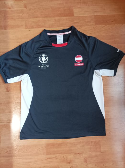 Мъжка тениска EURO 2016- черна