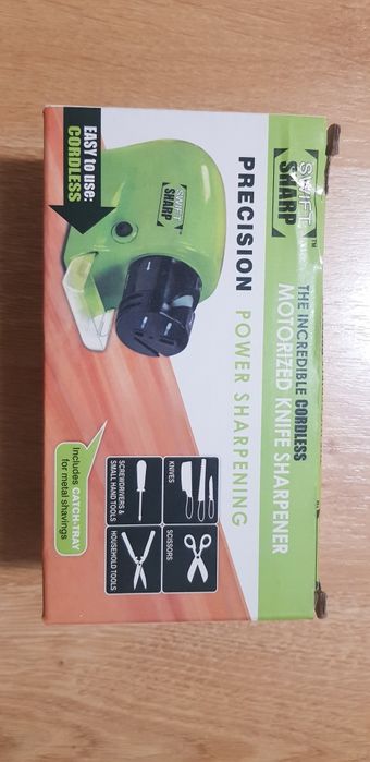 Ascutitor electric pentru cutite si foarfece portabil