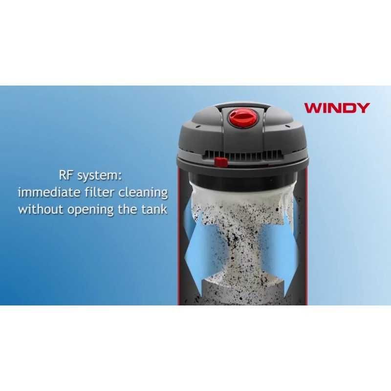 Aspirator de praf si lichide model WINDY 378 IR LAVOR 3 motoare, 3600W