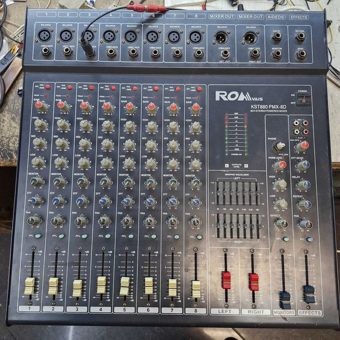 Активный микшерный пульт 1000 Ватт