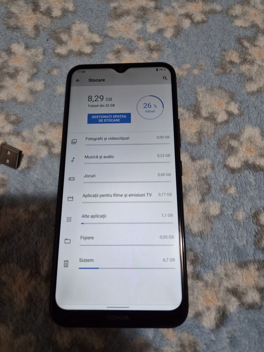 Vând telefon Nokia C21 Plus, 32 GB memorie internă și 2 GB Ram
