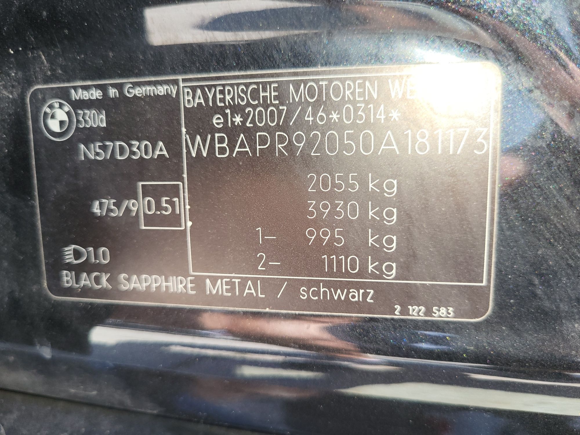 Capota,bara,aripi,usi,interior,motor bmw e90 lci M pachet