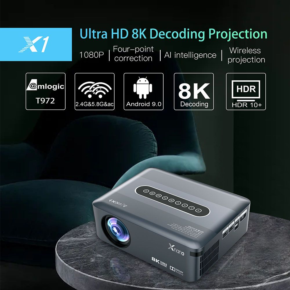 Мультимедийный смарт проектор Xnano X1 1080P 2/16 Гб projector