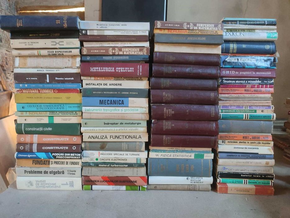 Peste 200 de carti tehnice, dictionare, etc