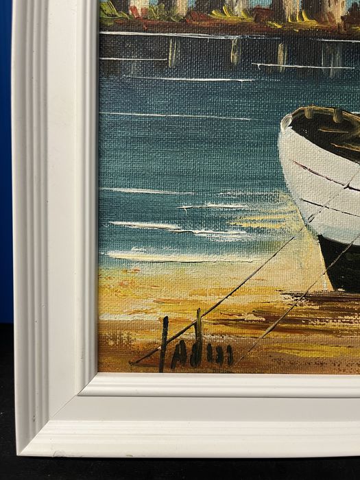 Картина-Морски пейзаж,залез