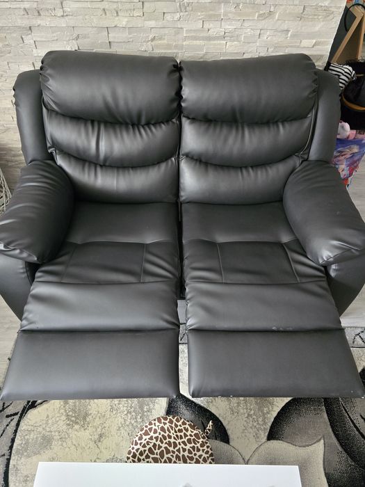 Canapea 2 locuri cu recliner