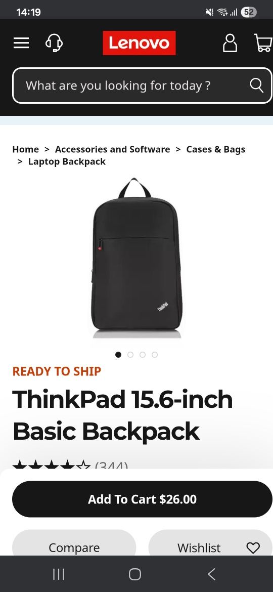 Lenovo Thinkpad basic 15'6 inch.