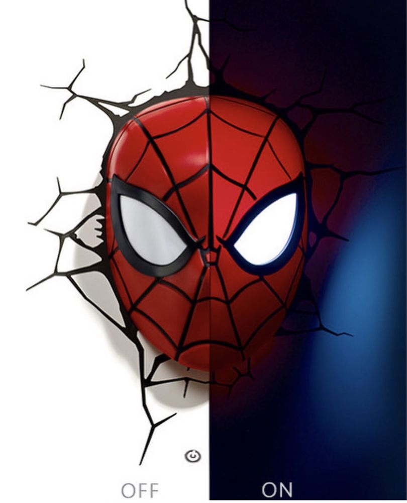 Настенный ночник 3D человек-паук