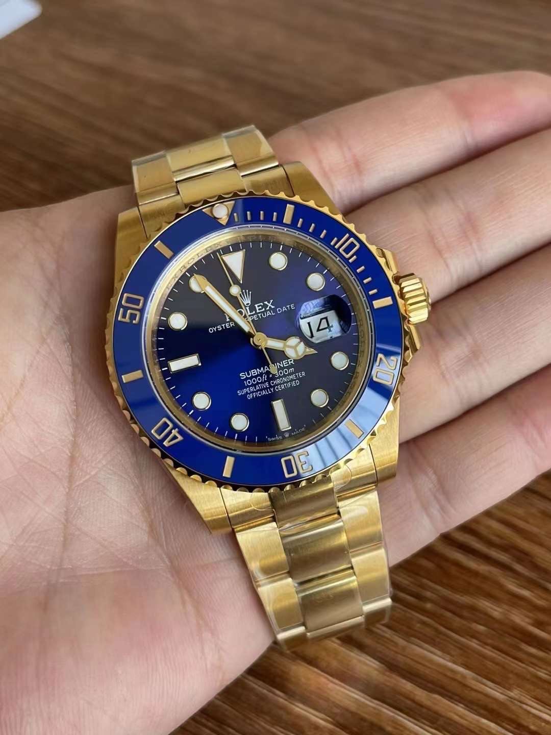 Rolex Submariner Gold Blue