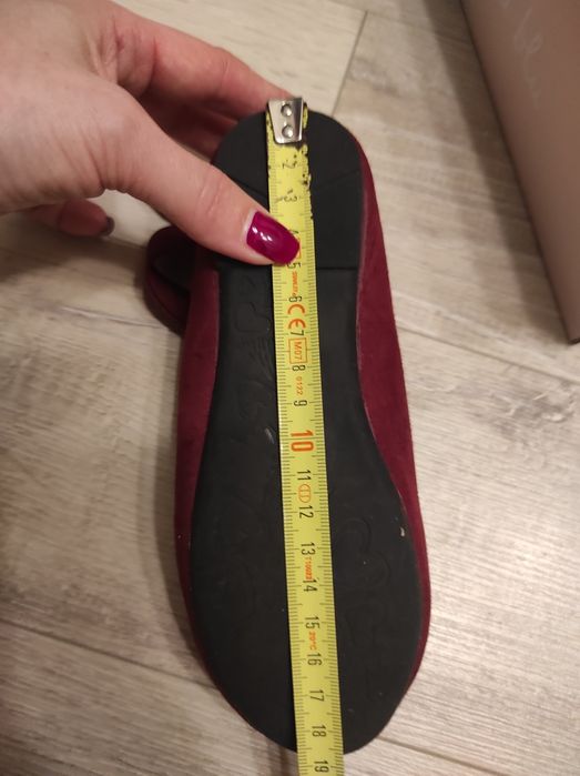 Pantofi balerini grena măr. 30