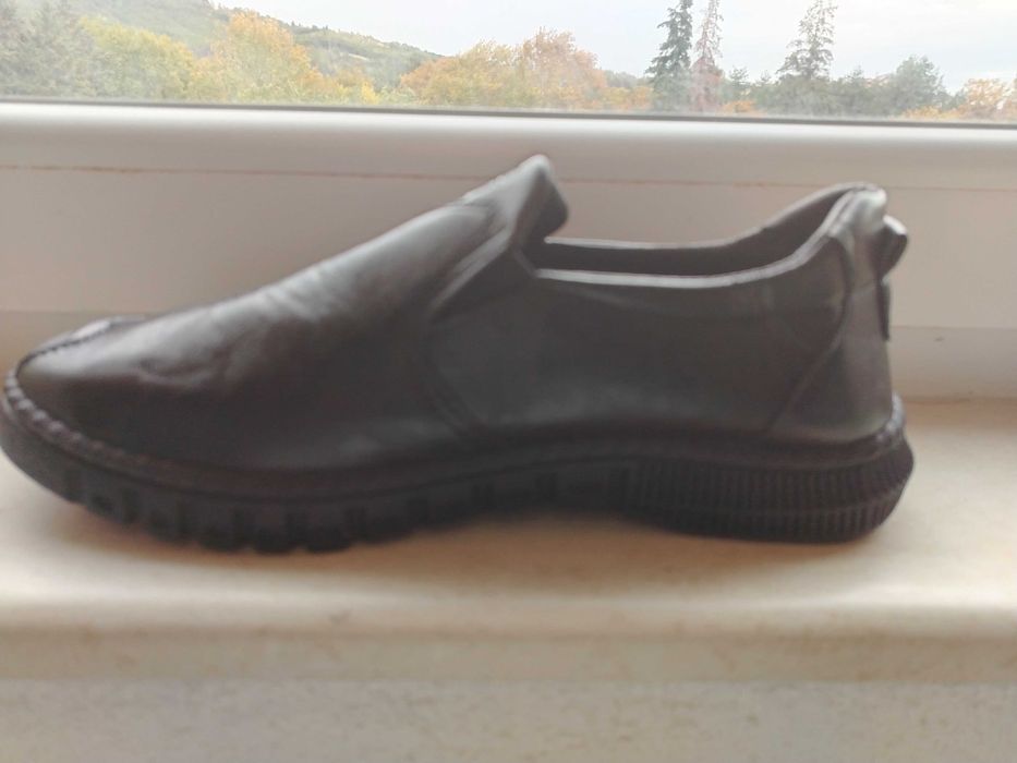 Обувки естествена кожа с дишаща подметка