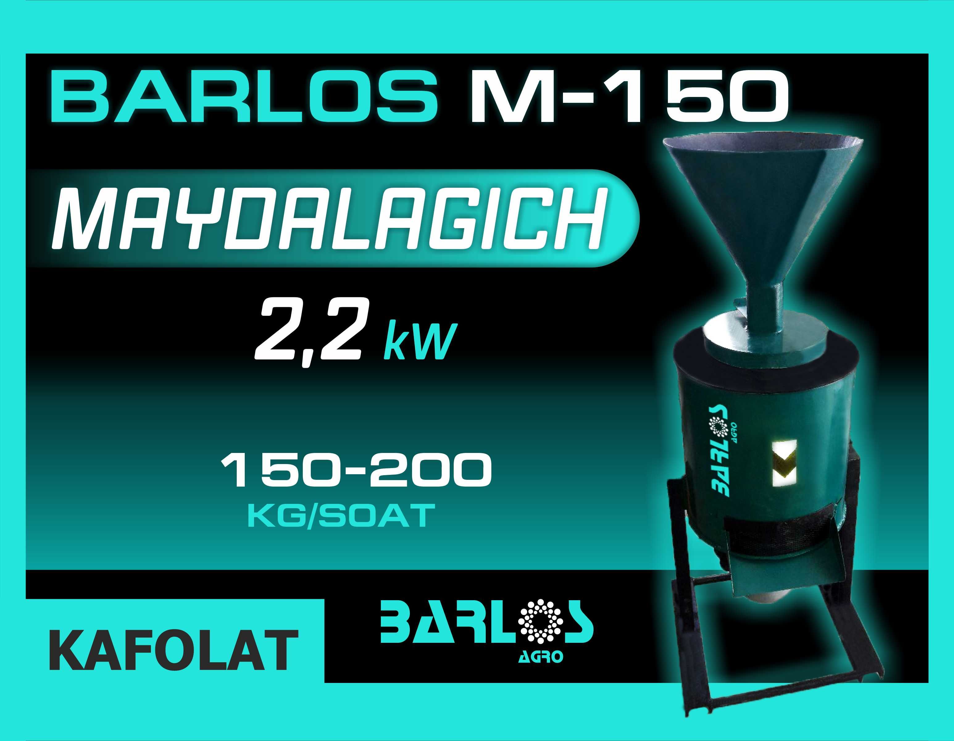 AKSIYA! Universal maydalagich "BARLOS M-150" / Дробилка