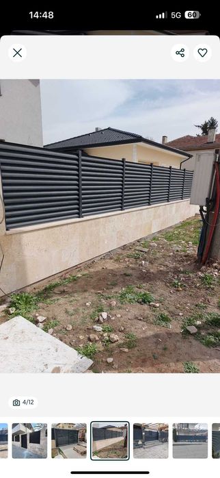 Метална ограда модел щора