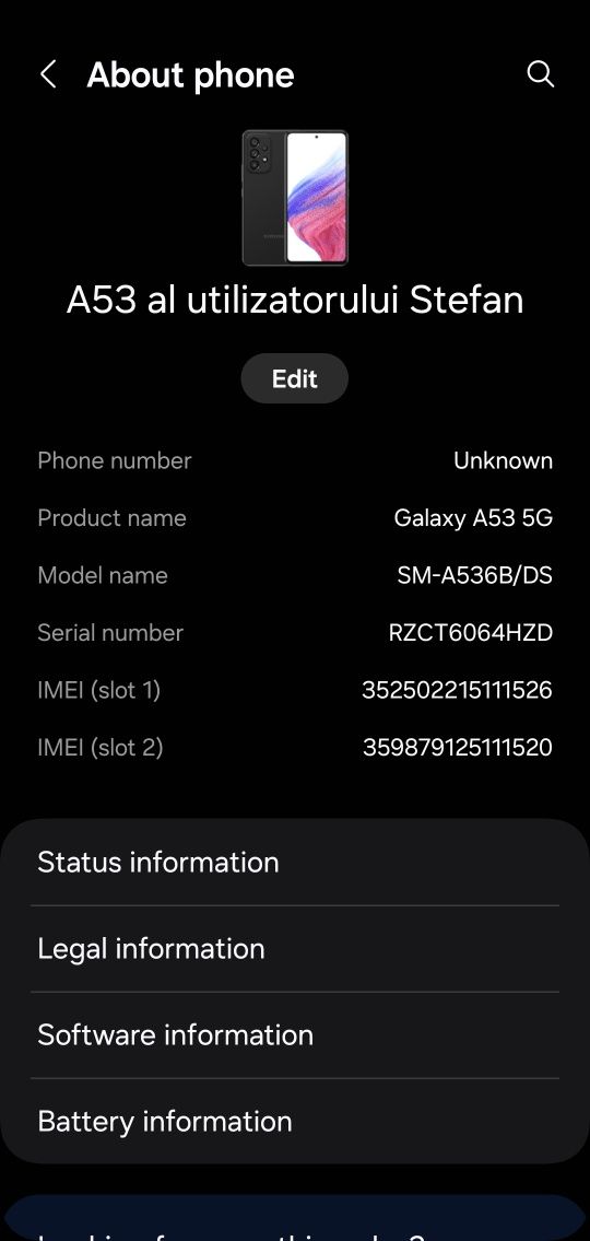 Samsung A53 5G Black 128gb 6ram