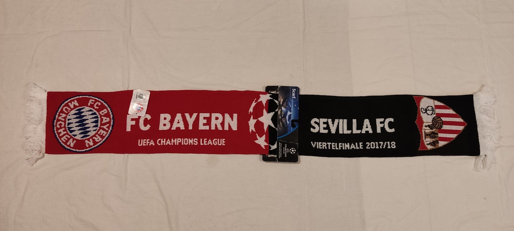 Fular Bayern Munchen & Sevilla fc UEFA champions fan colectionari