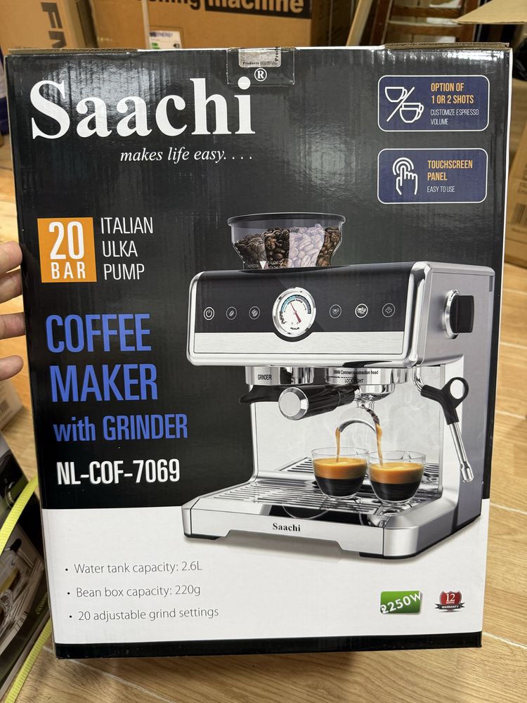 Saachi koffe mashinalari 3 xil madeli keldi
