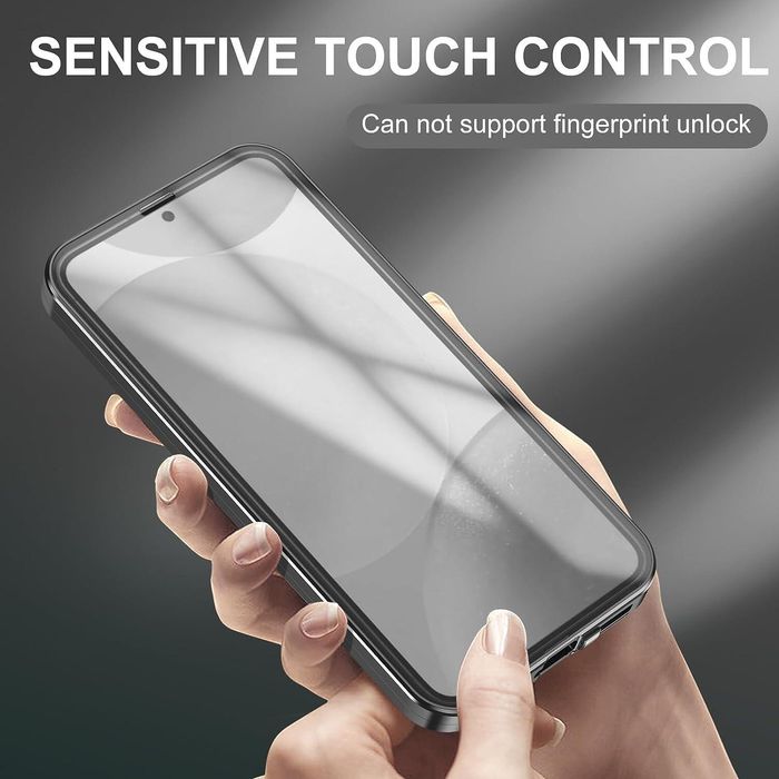 Двоен магнитен кейс за samsung galaxy s25 fe със защита на камерите