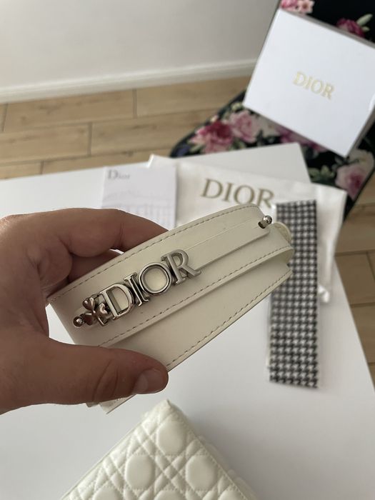 Geanta Dior Piele Naturala Alb