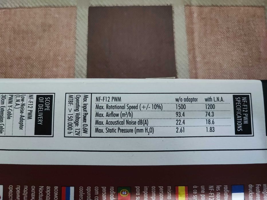 Вентилатори Noctua 3 броя