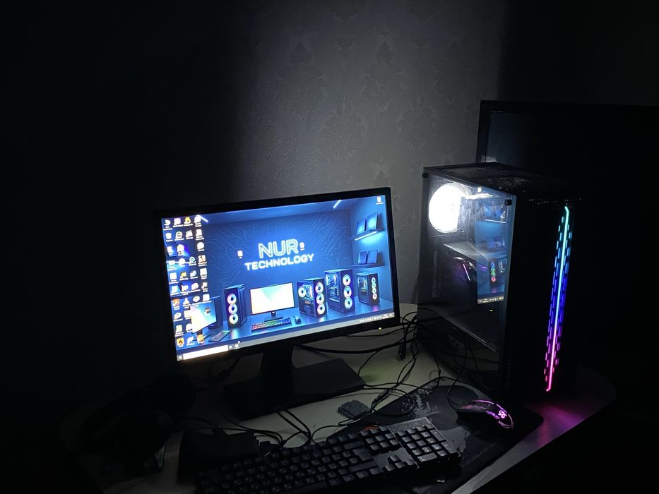 игровой компьютер, пк I3 7100 rx 580