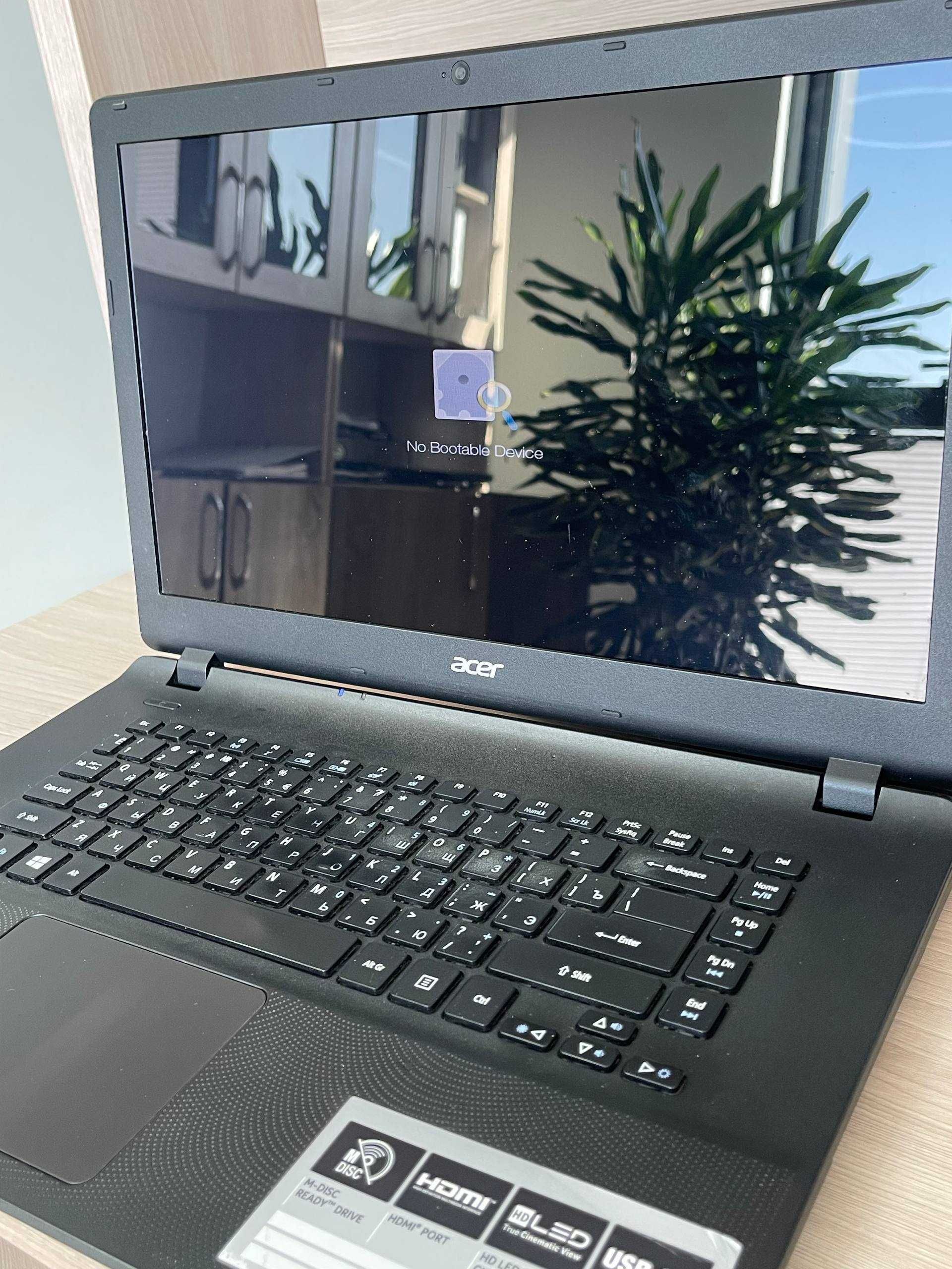 Ноутбук Acer ES1-511-C6G7  рабочий, с дефектом (на запчасти)