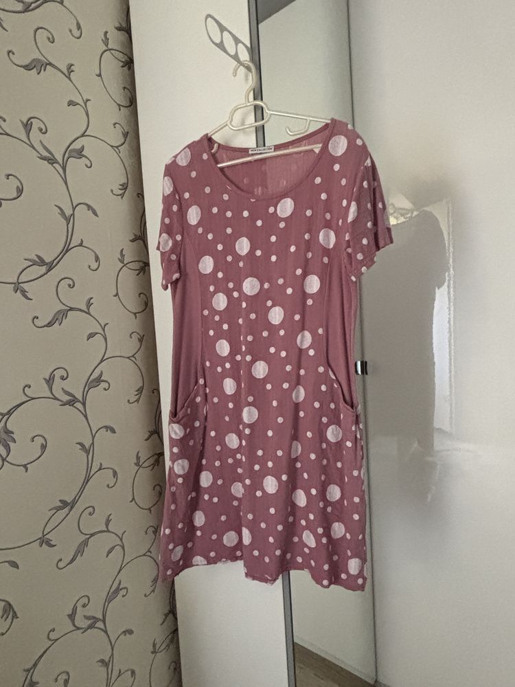 Rochie de vara cu insertii elastice pe lateral