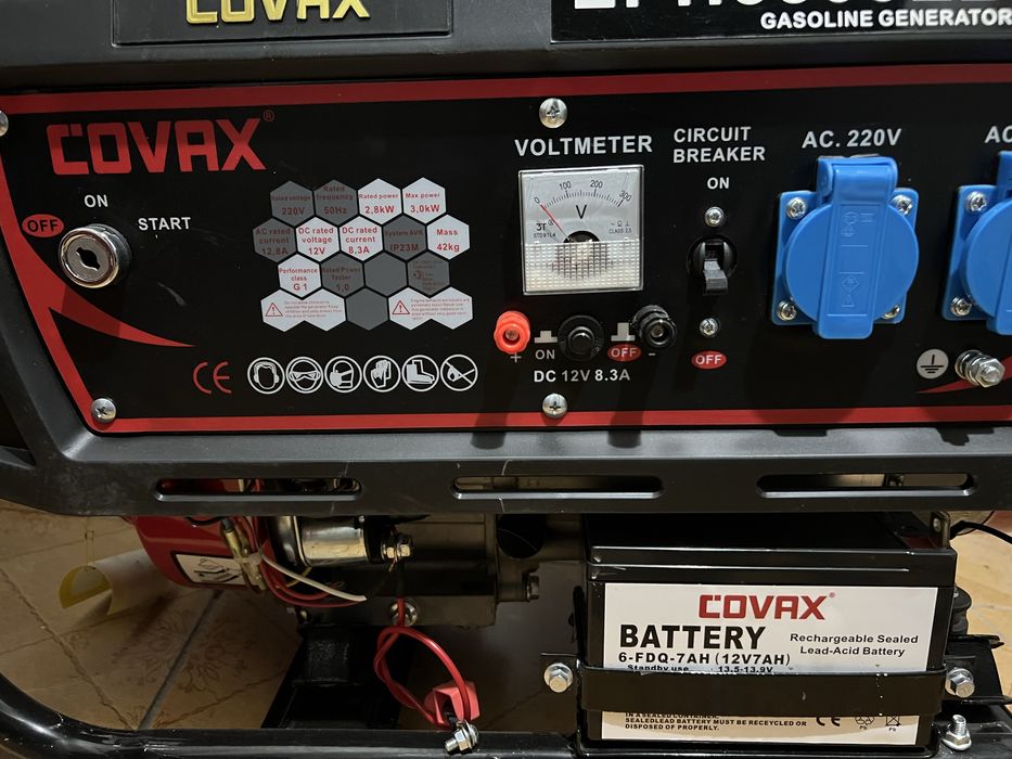 COVAX EPH5500E2 benzin generatori – 3 kVt, elektrostarter, Turkiya
