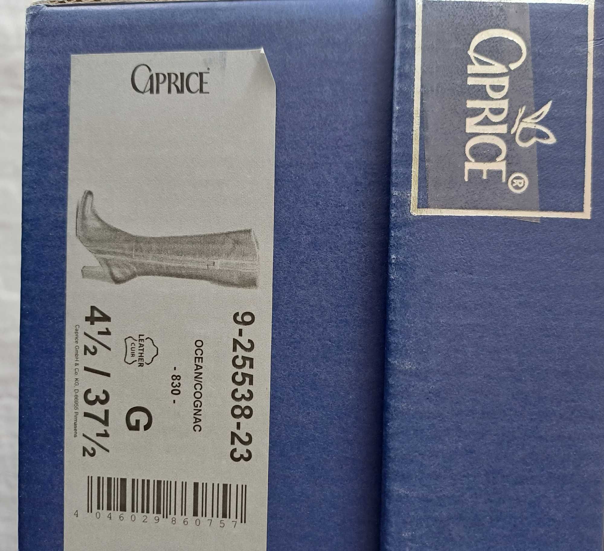 Ботуши Caprice,  сини ,естествена кожа, размер 4 1/2
