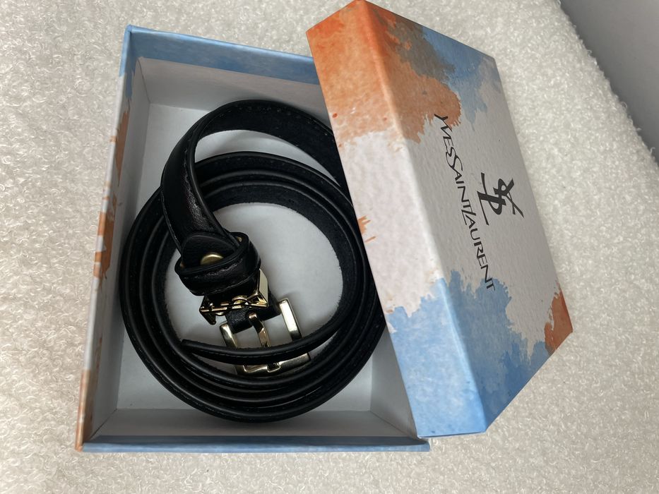 Колан естествена кожа в кутия *YSL*