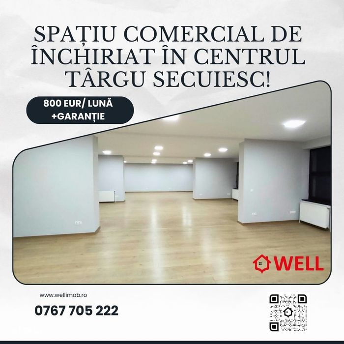 Spațiu de birou de închiriat în centrul Târgu Secuiesc!