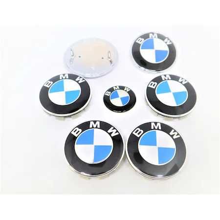 Set 4 Embleme Emblema Logo BMW Jante 56/60/68mm Diferite modele/culori