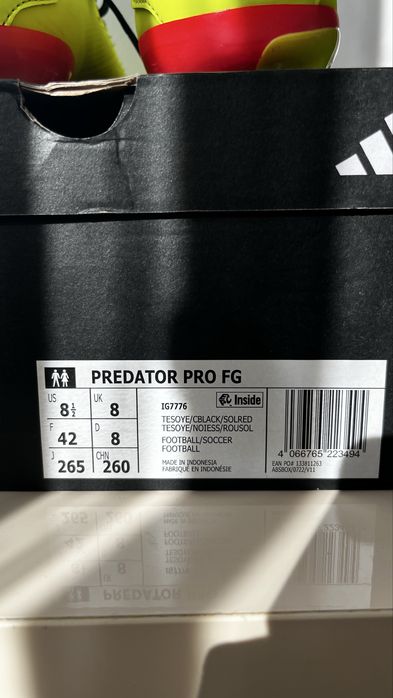 Adidas Predator Pro FG citrus energy