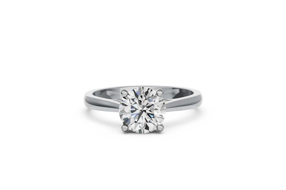 Inel cu diamant 2.00ct F-G / VS – Aur alb 14K – IGI Certificat