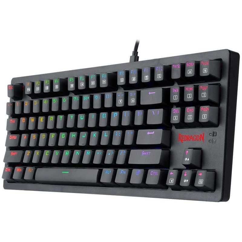 Tastatura Gaming Redragon Knight RGB Mecanica Brown Switch Wireless