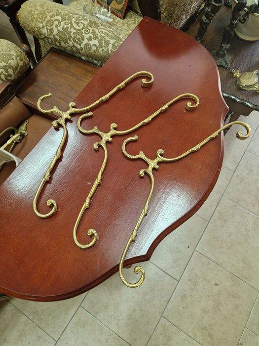 Лот от 3 броя антикварни френски бронзови закачалки