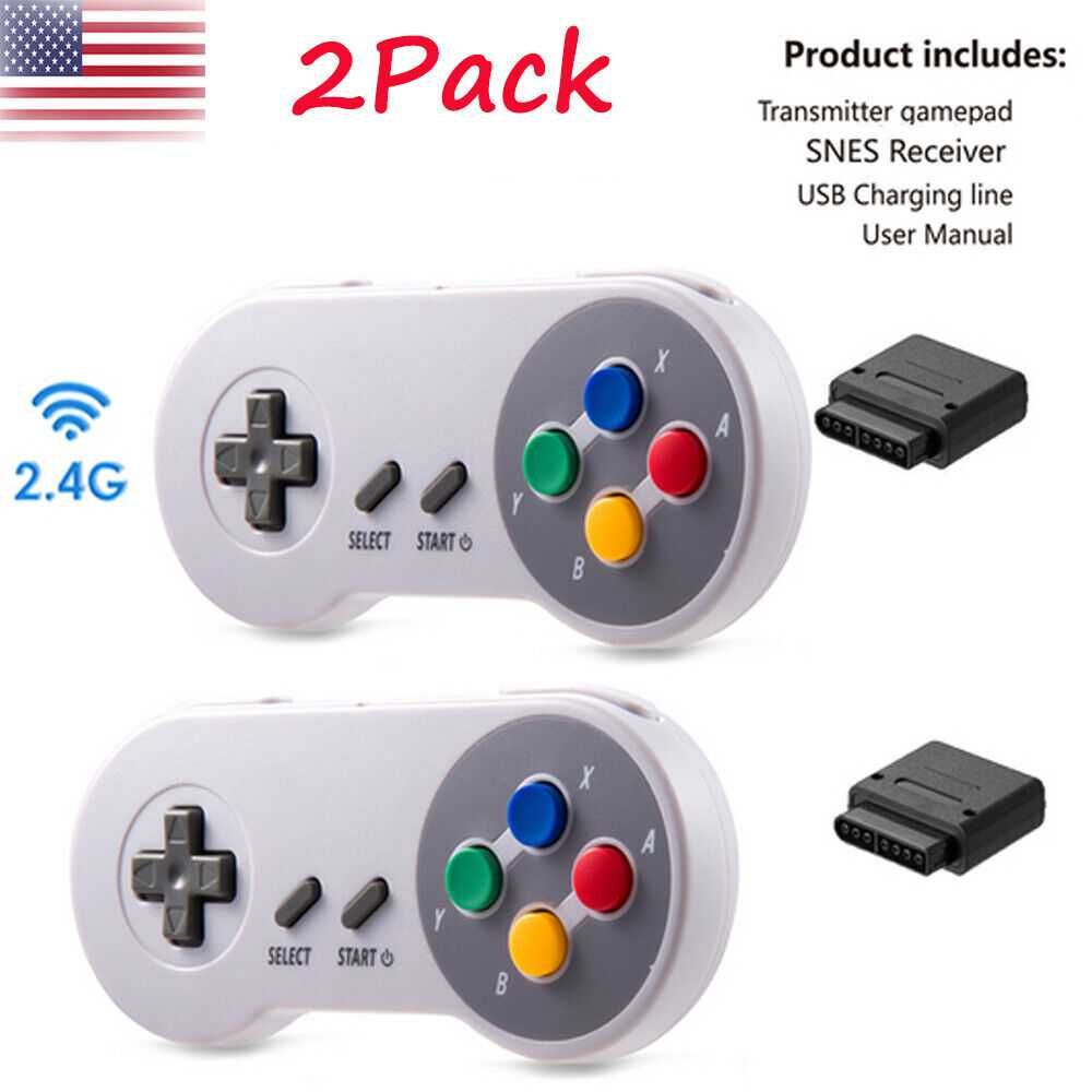 Контролери за SNES/SFC с 2.4G безжичен адаптер
