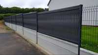 WPC оградни ламели за декоративно закриване на оградни мрежови пана -