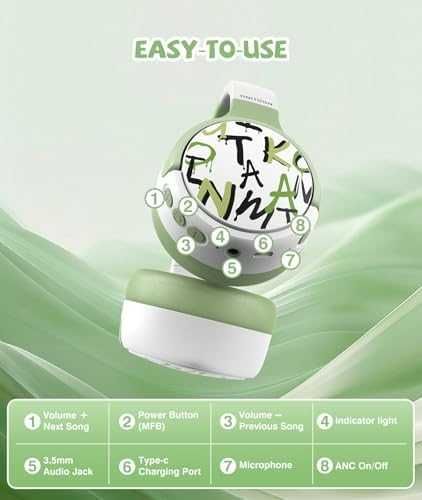 Нови Детски безжични шумопотискащи слушалки Bluetooth 60 часа батерия