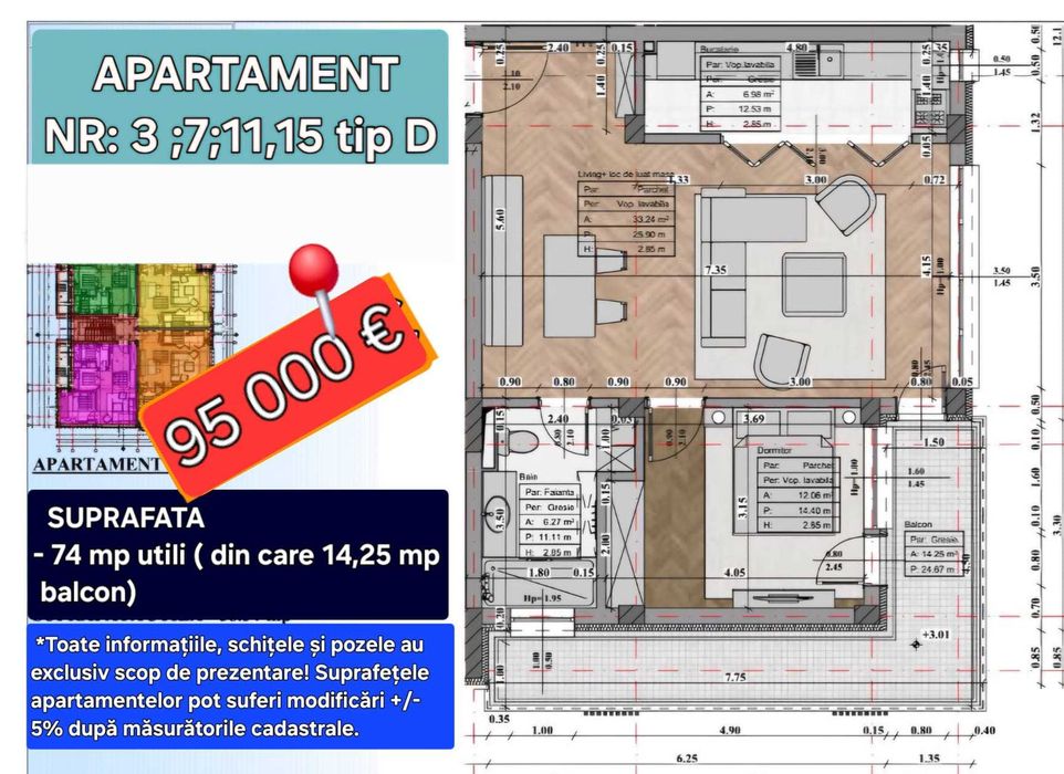Apartament nou Mangalia,Dobrogea 1 -direct dezvoltator