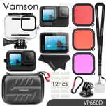 Set accesorii GoPro 9, 10, 11, 12, 13 carcasa subacvatica husa folie