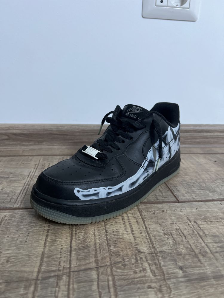 Nike Air Force 1 Low Black Skeleton Haloween