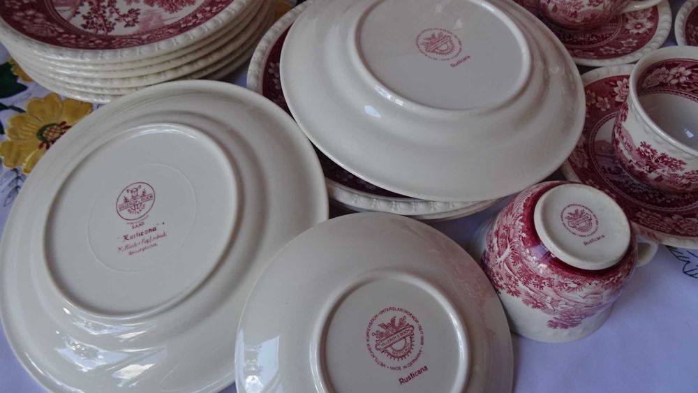 Винтидж Villeroy & Boch,  декор Rusticana със забележки.