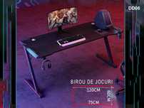 Birou gaming in forma de Z 120/60 cm
