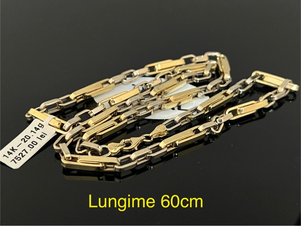 Bijuteria Royal CB : Lant barbatesc aur 14k 20,14gr
