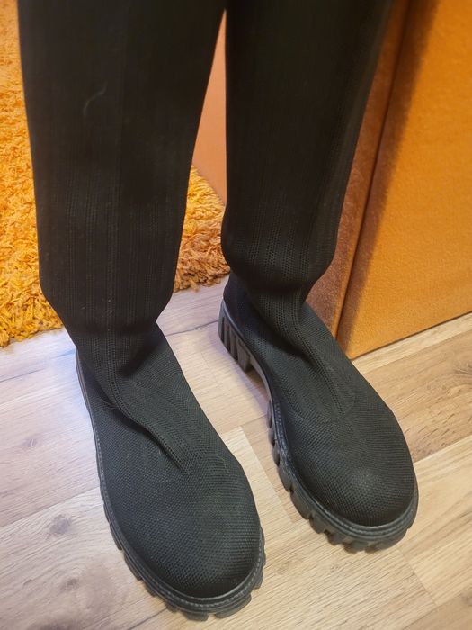 Високи дамски ботуши тип "чорап" 39 номер