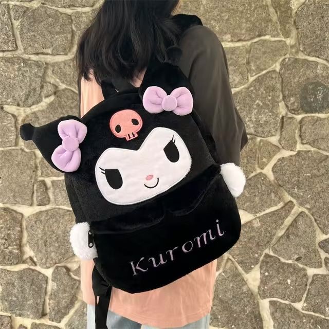 Голяма Плюшена Раница Куроми, Плюшена чанта Hello Kitty Kuromi