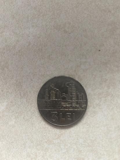 Moneda 3 lei 1966