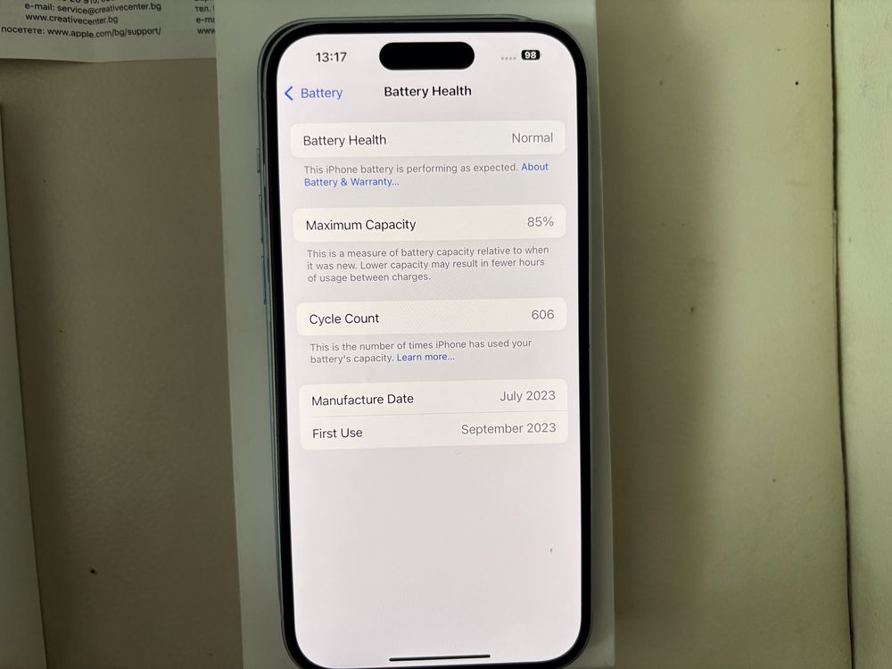 IPhone 15 128гб Blue