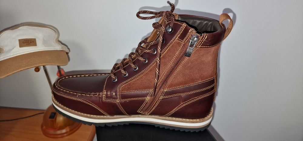 Ghete Clarks Durston HI Camel barbatesti noi